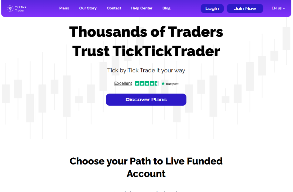 TickTickTrader platform screenshot retained from the prior page