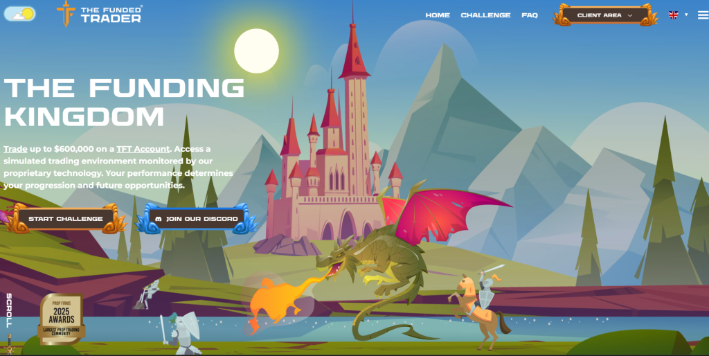 The Funded Trader website image retained from the original review