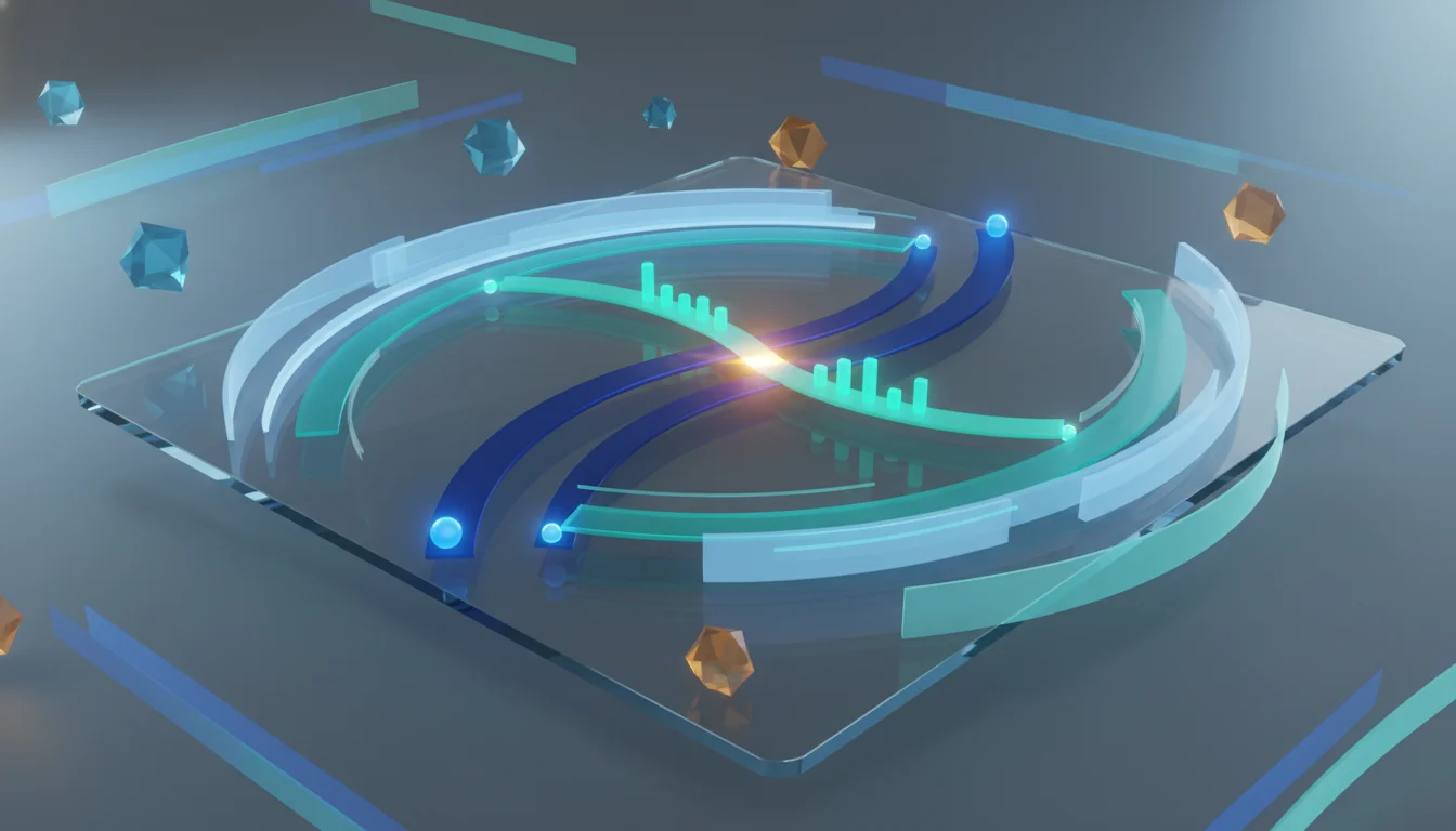 Abstract crossing paths representing a prop firm comparison and trading rule fit.