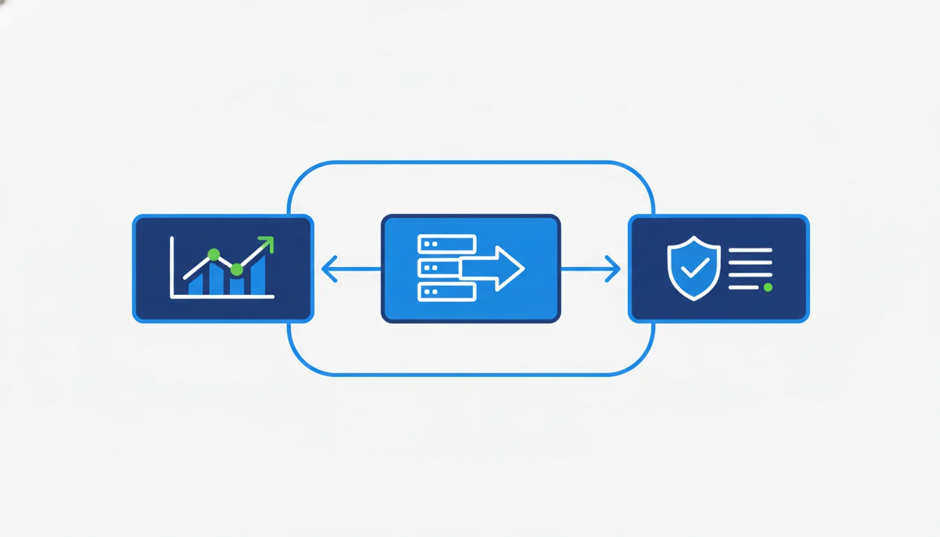 Icon workflow connecting charting, execution, and monitoring components.