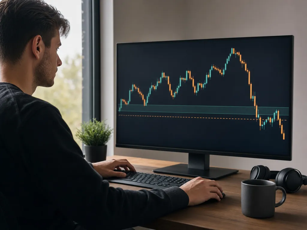 Retail prop trader reviewing prop firm trading performance