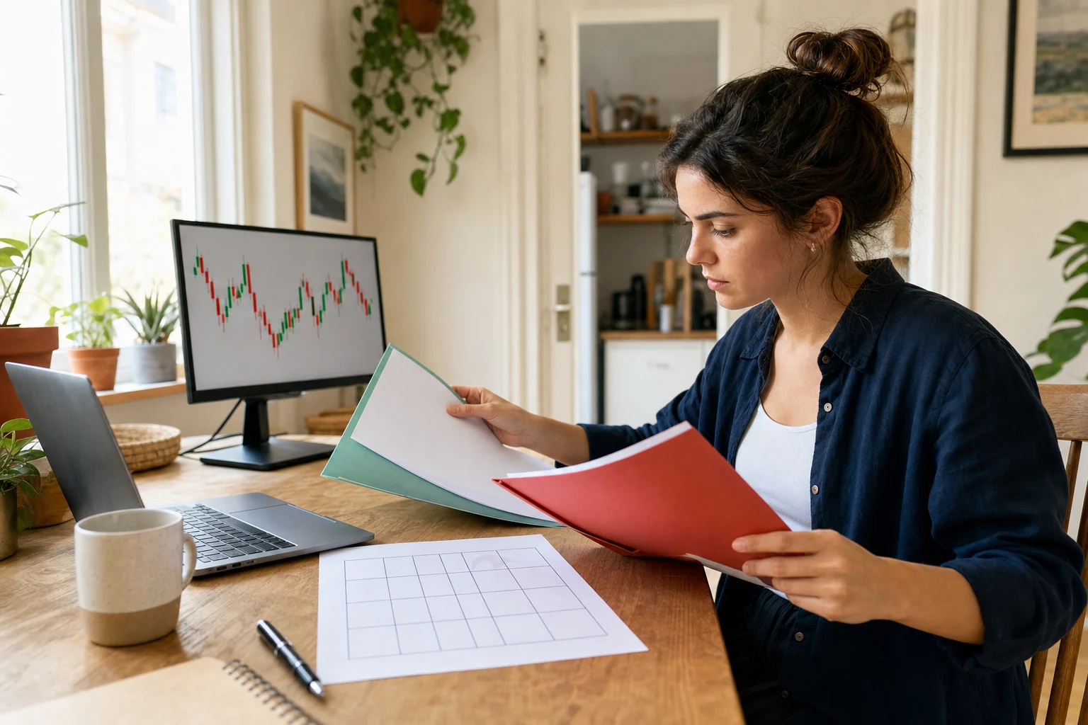 Trader comparing funded-account structures and risk rules before choosing a prop firm program